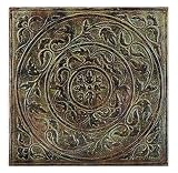Four (4) Antique Style Metal Square Wall Tiles 12X12