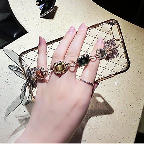 Huawei Ascend Mate 7 Case,Figer DIY Handmade Stone China Sparkle Diamond Rhinestone Soft Back Cover for Huawei Ascend Mate 7