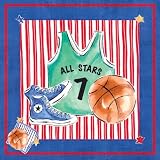 Art4Kids Blue Jean Basketball Mounted Art Print... by Art4Kids