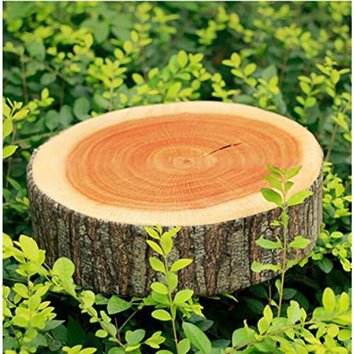 COOLBUY PARK 2 kinds of Stump Shaped Decorative Pillows Cute Round Woods Gra...