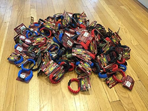 144 x Secureline 550 Nylon Paracord Survival Bracelets Large Assorted Wholesale Brand New