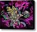 Stylized Crepe Myrtle Flower and Pod Canvas Print / Canvas Art - Artist Walt Foegelle