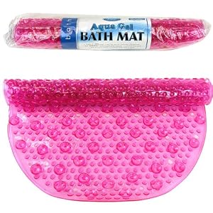 Pink Aqua Gel Bubbled Bath Mat As Seen On Tv 16 X 27 Inches