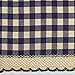 Buffalo Check Tier Pair Window Curtain Set - 58 Inch Width, 36 Inch Length - Navy & Ivory Plaid Drapes - Light Filtering Drapes for Kitchen, Bedroom, Living & Dining Room by Achim Home Decor