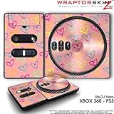 DJ Hero Skin Kearas Hearts on Pink fit XBOX 360 and PS3 (DJ HERO NOT INCLUDED)