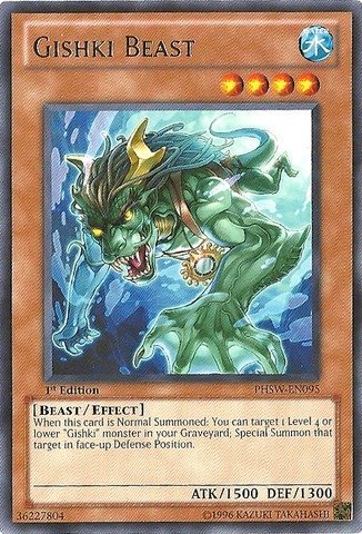 Yu-Gi-Oh! - Gishki Beast (PHSW-EN095) - Photon Shockwave - 1st Edition - Rare