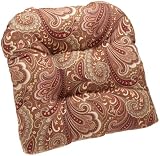 Brentwood Outdoor 20 by 20-Inch Wicker Chair Cushion, Merona Cinnabar