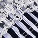 Gotd Baby Girls Sunsuit Outfit Stripe Backless Dress + Brief Infant Clothes (9M, Navy)