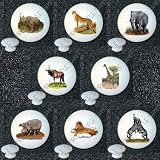 African Wildlife Safari Drawer Pulls Knobs ~ Set of 8