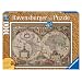 Ravensburger 19004 - Antike Weltkarte - 1000 Teile Holzstruktur Puzzle