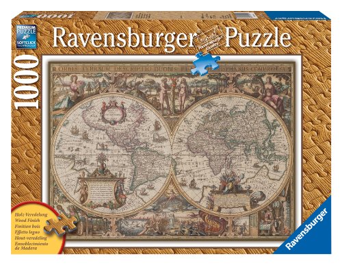 Antique World Map 1000 Piece Wooden Structure Puzzle Antique World Map 1000 Piece Wooden Structure Puzzle