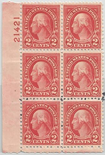 U.S. Postage Stamps George Washington Scott 634 Plate Block
