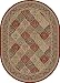 Universal Rugs 102590 Red 5x8 Oval Area Rug, 5-Feet 3-Inch by 7-Feet 3-Inch Oval