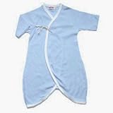 Sckoon Organic Cotton Preemie Baby Kimono Blue Preemie