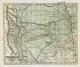1844 LARGE INDIAN TERRITORY MAP TEXAS & NEW MEXICO