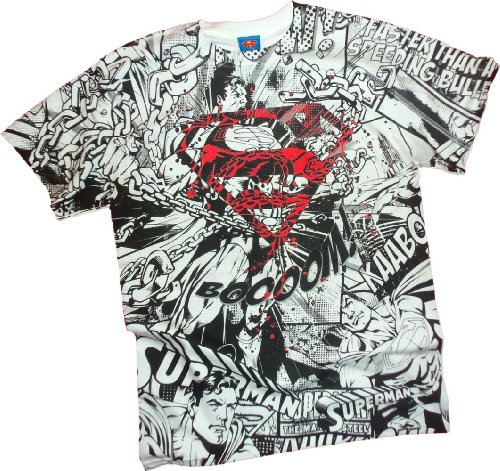  Comics Shield -- Superman All-Over Print T-Shirt