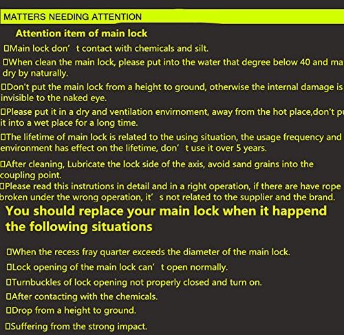 IIoport Locking Carabiner for Rock Climbing (Red)