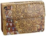 Icon Stoclet Frieze Wallet Bag,Brown,one size