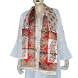 Printed Scarf in Satin Silk Asian Fashion 22 X 72 inches