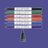 Low Odor Dry Erase Markers, Fine Point, 6/Pack, Assorted (BON659511)