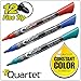 Quartet Dry Erase Markers, Fine Tip, BOLD COLOR, EnduraGlide Whiteboard/White Board Markers, Assorted Primary Colors, 12-Pack (5001-10SECR)