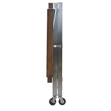 Oasis Concepts Stainless Steel/Wood Folding Versatile Bbq Island, Walnut