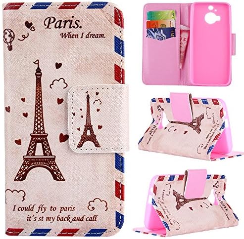HTC M9 Plus Case Cover Printed Series Premium Flip PU Leather Wallet Protective Case with Stand for HTC M9 Plus Tower