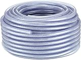 KAYSER GmbH Compressed-Air Hose 50 m x 13 mm x 3 mm 8 Bar Transparent and Flexible PVC Plastic