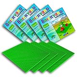 [Improved Design] LEGO Compatible Brick Building Baseplate by Brickyard, Large Green 10