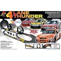 Life Like NASCAR 4 Lane Thunder 4 Player Electric Slot Car Race Set