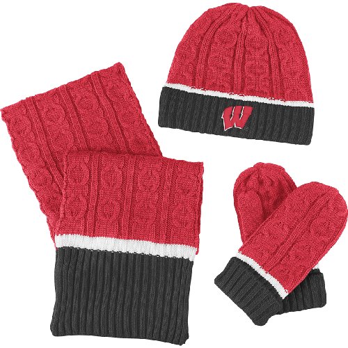 adidas Wisconsin Badgers Women's Cable Knit Set