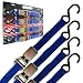 1 inch x 15 feet Ratchet Straps - Set of 4