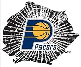 Indiana Pacers Shattered Auto Decal (12 x 10 -inch)