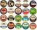 20-count Single Serve Coffees ALL FLAVORED Coffee Variety Pack Feat.Green Mountain, Grove Square Cappuccino, Authentic Donut Shop, Barnie’s Coffee, Martinson, Brooklyn Bean, Java Factory