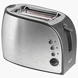 Betty Crocker Appliances BPL-600U Betty Crocker Platinum Stainless Steel 2-Slice Toaster