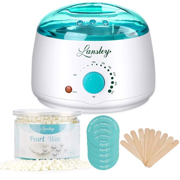 Waxing Kit For Women Men Lansley Hair Removal Wax Wamer Kit