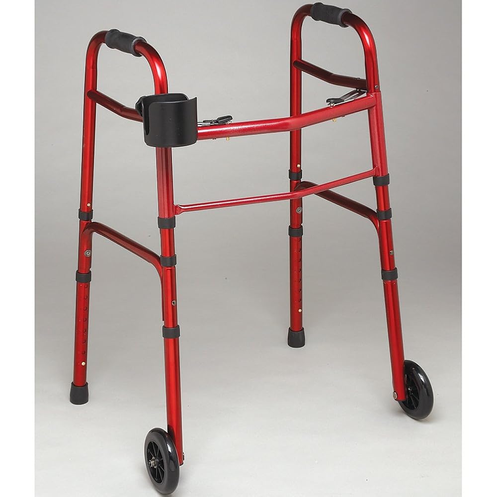 Cup & Cane Holders Clip On Accessory For Wheelchair Walker Rollator No