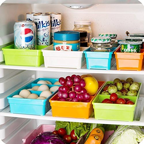 Chois® Storage Drawer Plastic Box Drawers Active Organizer Free Divsion Air Vent Keep Dry (Small,White)