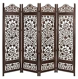 IMAGE OF 4- Panel Traditional Wood Room Divider Screen