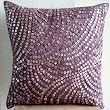 Creeping Vines - Decorative Pillow Covers - Silk Pillow Cover with Wine Color Mother of Pearl