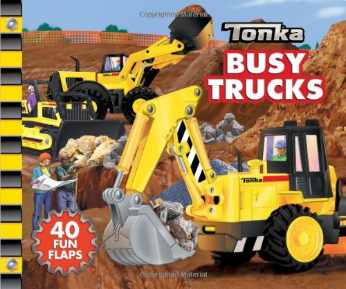 tonka busy trucks a lift the flap book