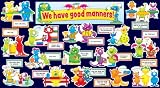 Scholastic Teacher's Friend Good Manners Monsters Mini Bulletin Board (TF8082)
