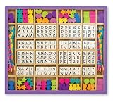 Image of Melissa & Doug Deluxe Wooden Stringing Beads with over 200 beads