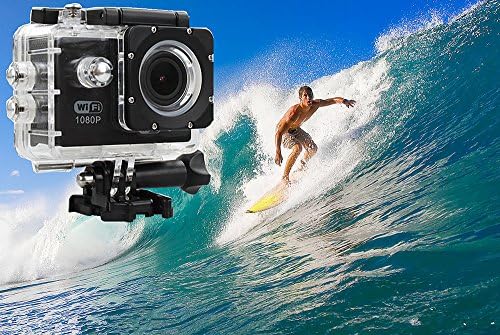 Asmart center® E3 1080P SJ4000 Wifi Waterproof Sports Camera Diving 30M Waterproof extreme Helmet Cam G-Senor DVR HD Sport Action Camcorder-black