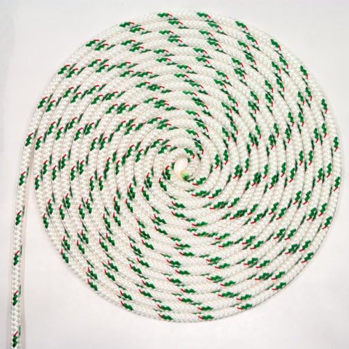 25' of 5/16" (8mm) Sta-Set Green Fleck by New England Ropes