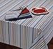 DII Variegated Tabletop Collection, Napkin Set, 20x20, Nautical Blue, 6 Piece