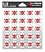 Award Decals Skull and Crossbone (100 Stickers)