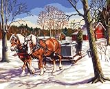 Plaid Paint By Number Kit, Maple Harvest, 16-Inch-by-20-Inch