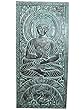 Indian Interior Decor Hand Carved Buddha Carving Panel Patina Wall Art Architectural