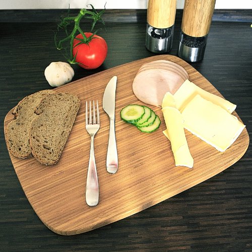 Imagen 2 de Tabla de cortar de bambú - Grande, 40 x 30 x 1,7 cm